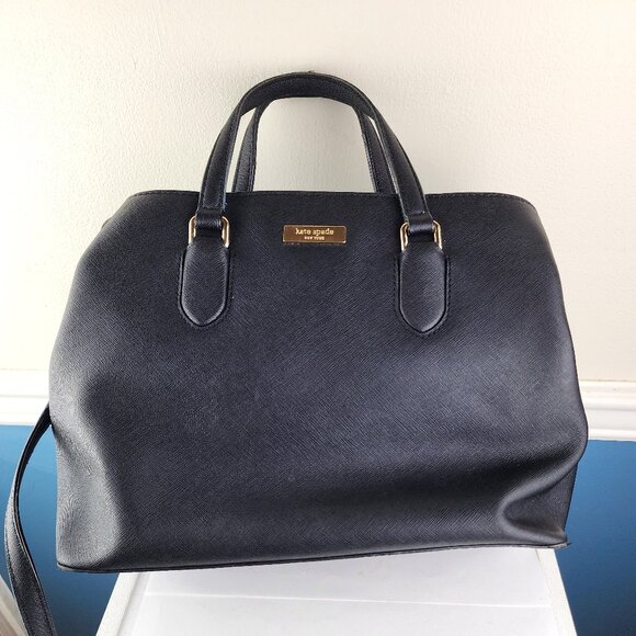 kate spade Handbags - Kate Spade Laurel Way Reese Satchel Crossbody Black With Removable Strap